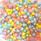 50 bolitas encapsuladas tipo burbuja para pulseras