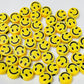 25 happy face amarilla 10mm para armando de bisutería