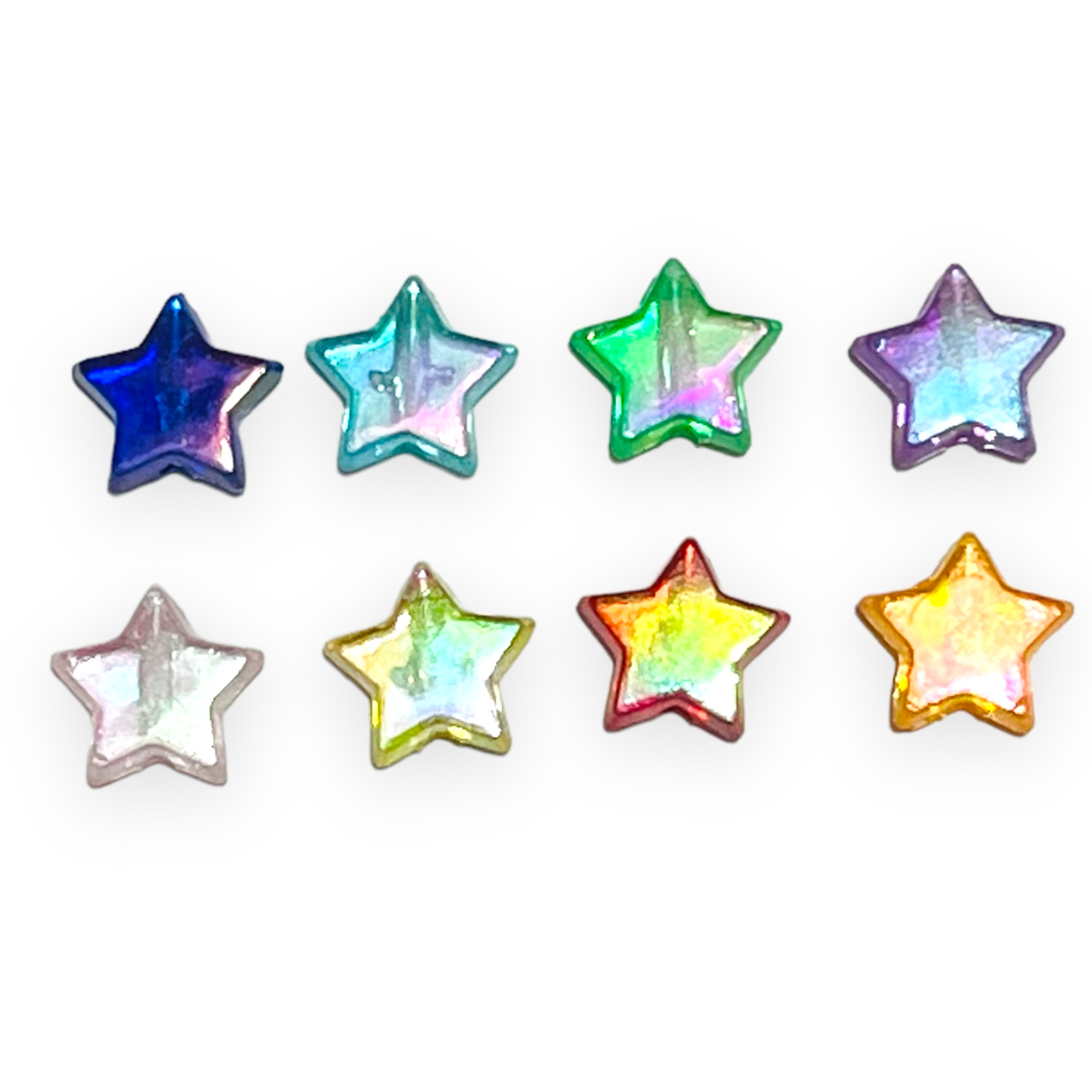 25 Estrellas tornasol de colores