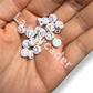 50 happy face dorada, caritas para pulseras