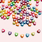 25pz corazón colores con centro blanco