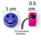 25 happy face de colores #10