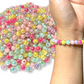 50 bolitas encapsuladas tipo burbuja para pulseras