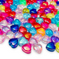 100 corazón tornasol de colores