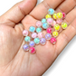 50 bolitas encapsuladas tipo burbuja para pulseras