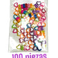 100 piezas corazón con centro blanco