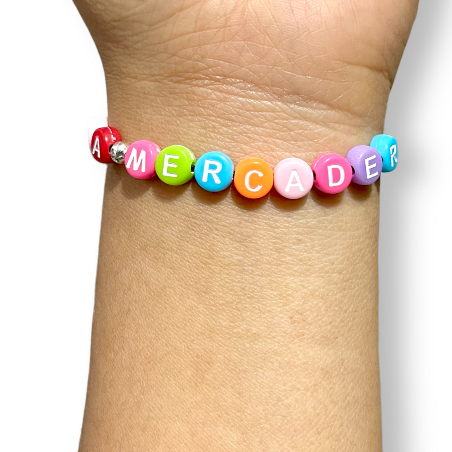 100 piezas letra arcoíris 🌈 letras para pulsera, abalorios para bisutería