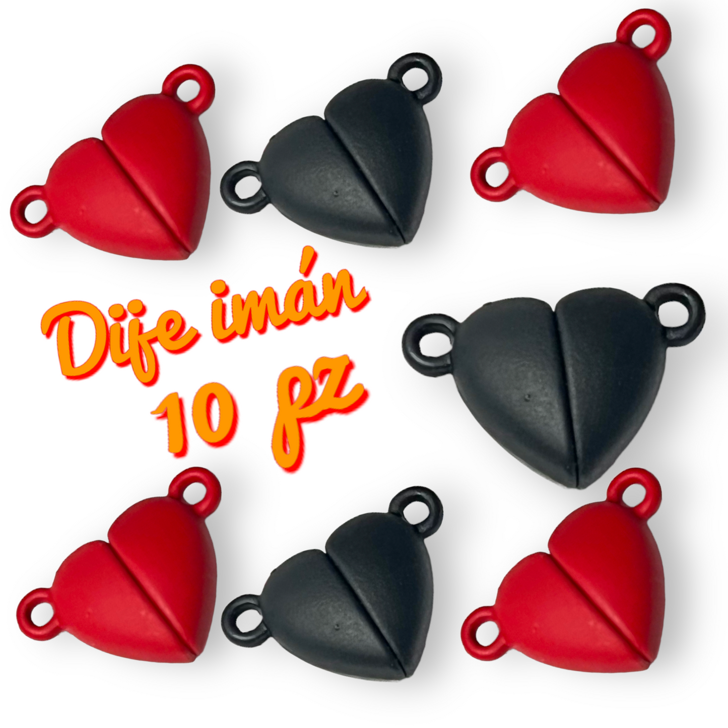 10 pz dije iman corazón