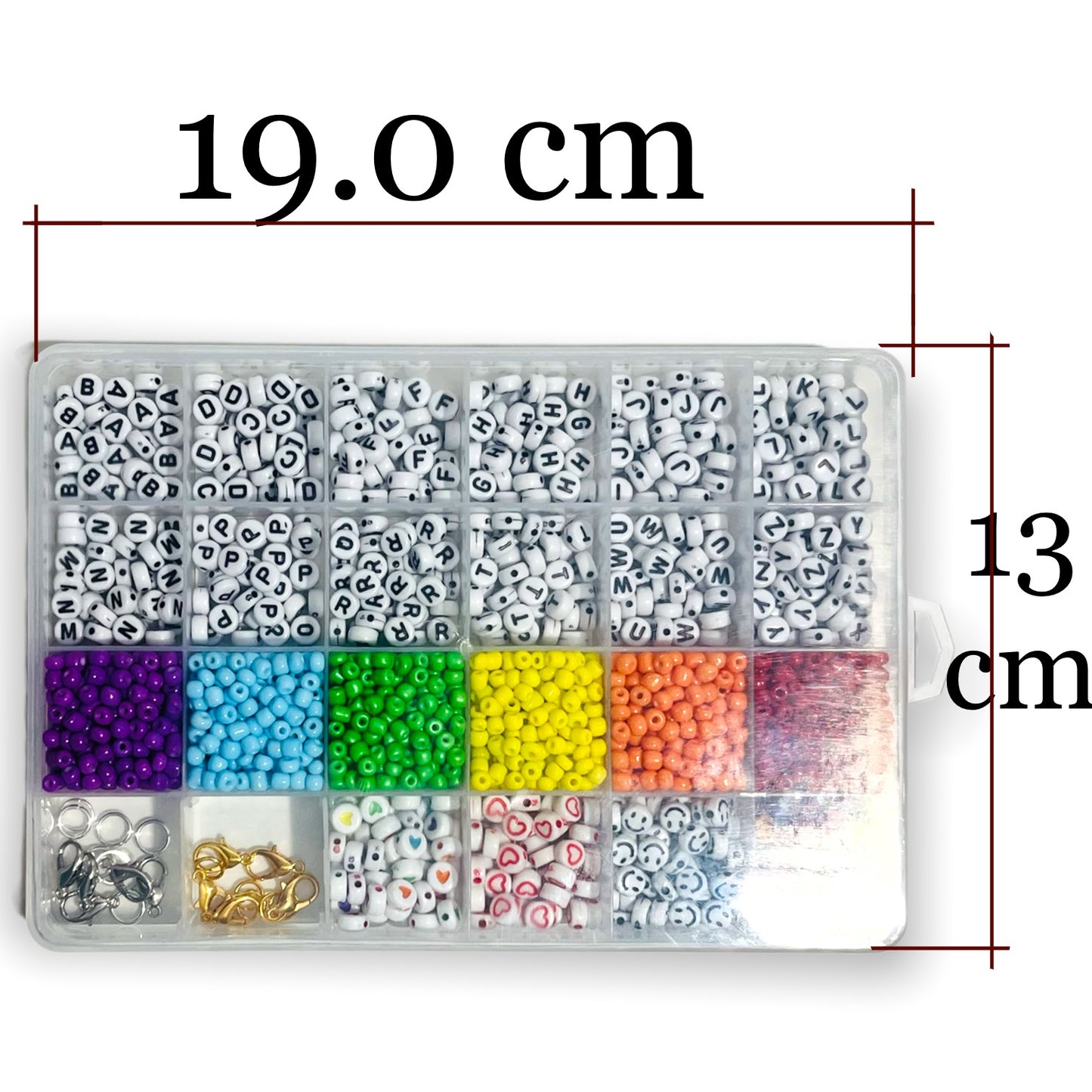 Kit +4000 cuentas para pulseras, caja con chaquiron de colores – La mercader
