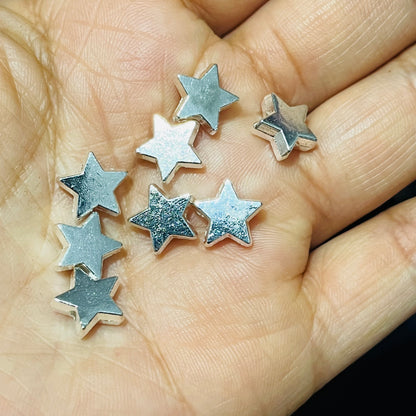 Estrella metálica dije para armando de bisutería